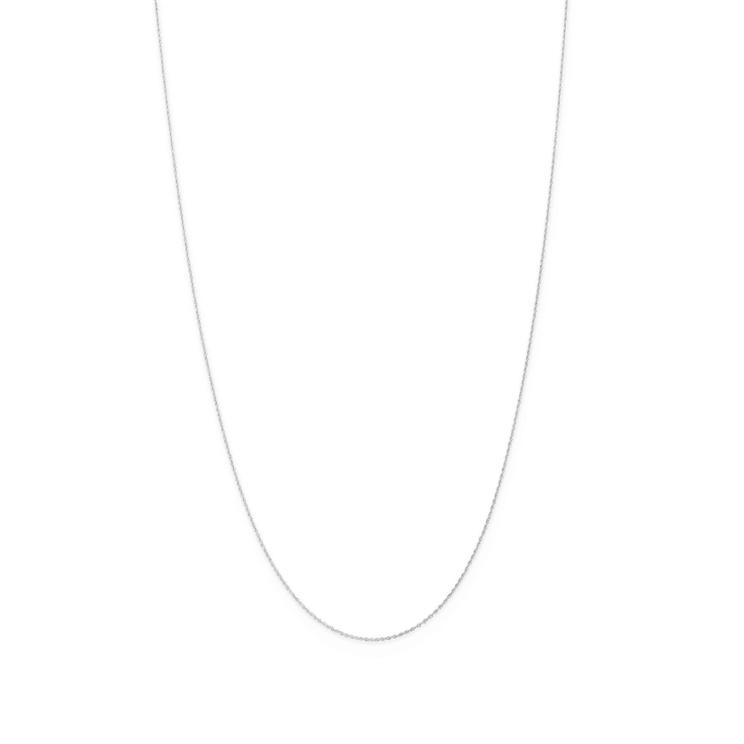 sterling silver rope chain necklace