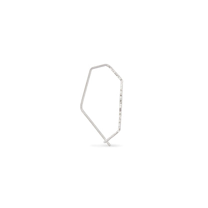 geometric dainty silver wire earring