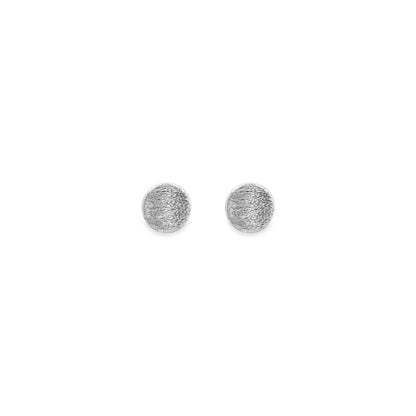 Sterling Silver Round Stud Earrings