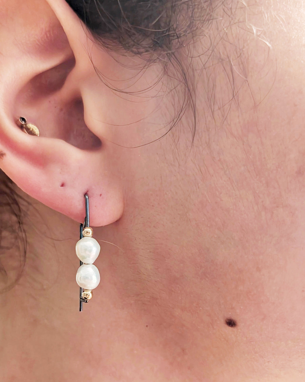 Nessa Pearl Hoops
