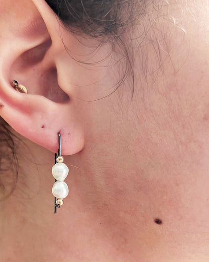 Nessa Pearl Hoops