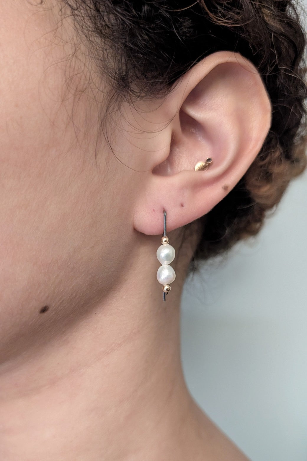 Nessa Pearl Hoops