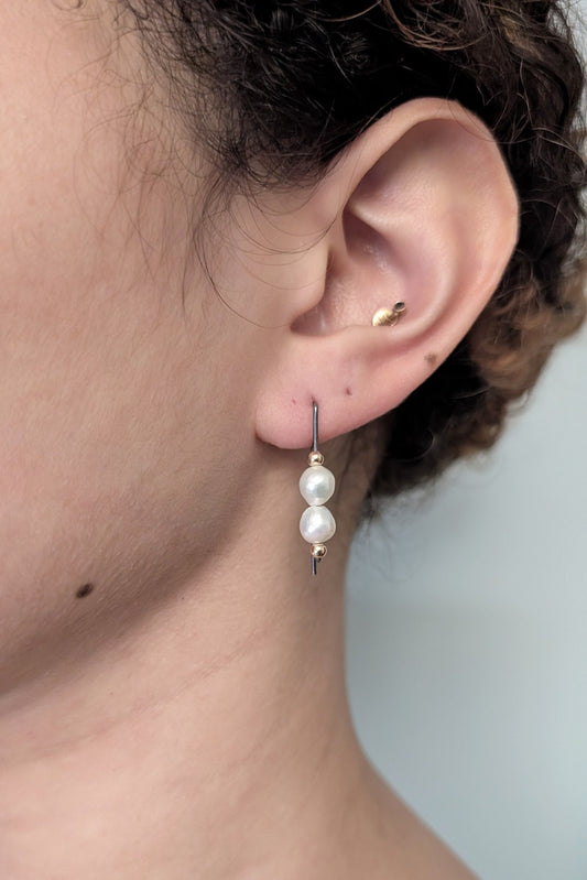 Nessa Pearl Hoops