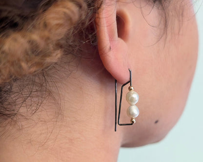 Nessa Pearl Hoops