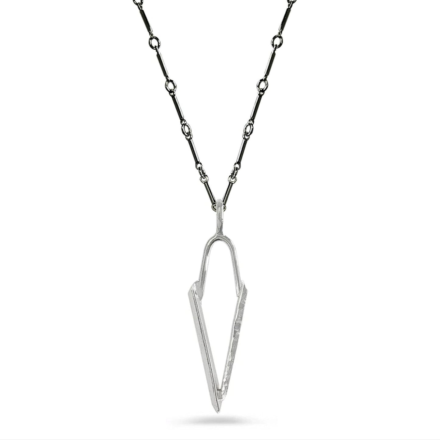 sterling silver dagger pendant necklace