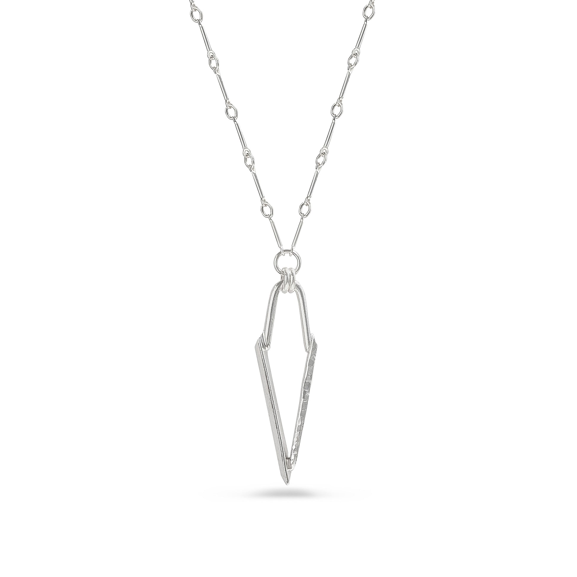 sterling silver dagger pendant necklace