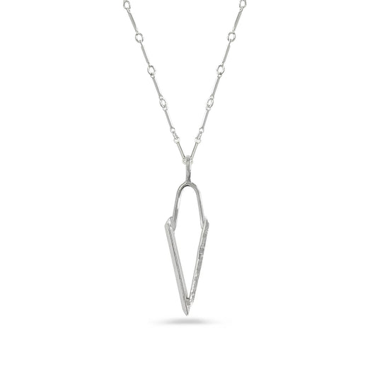 sterling silver dagger pendant necklace on silver chain