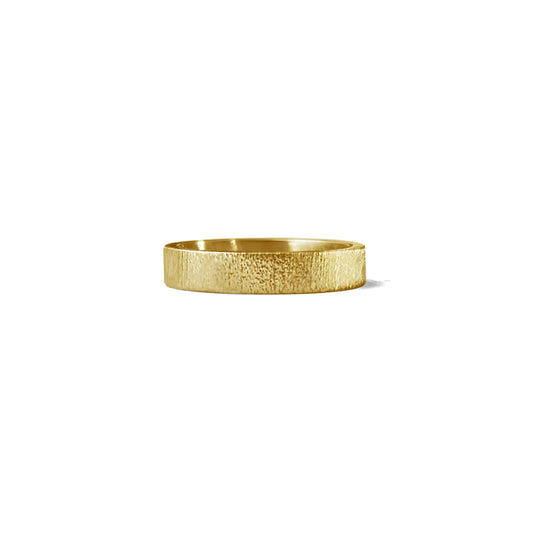 14K 4mm Linen Ring