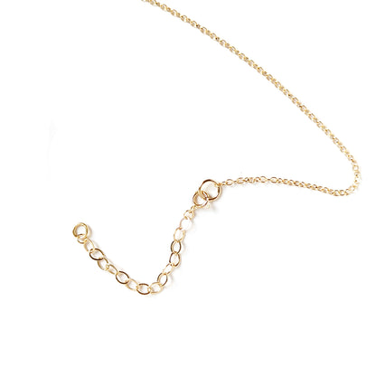 14K gold necklace chain extender