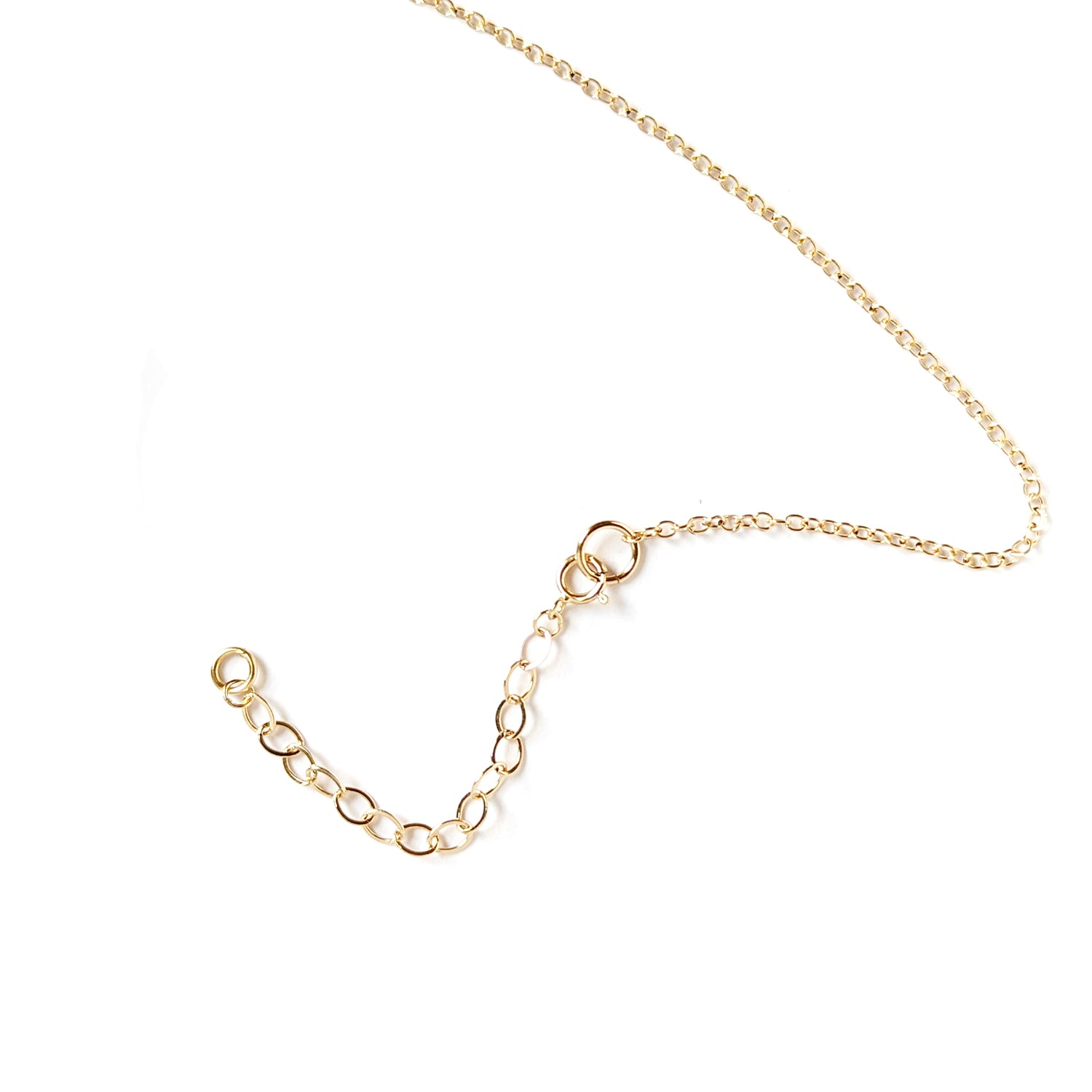 14K Gold Necklace Extender Chain